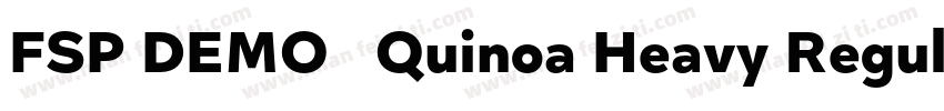 FSP DEMO   Quinoa Heavy Regula字体转换